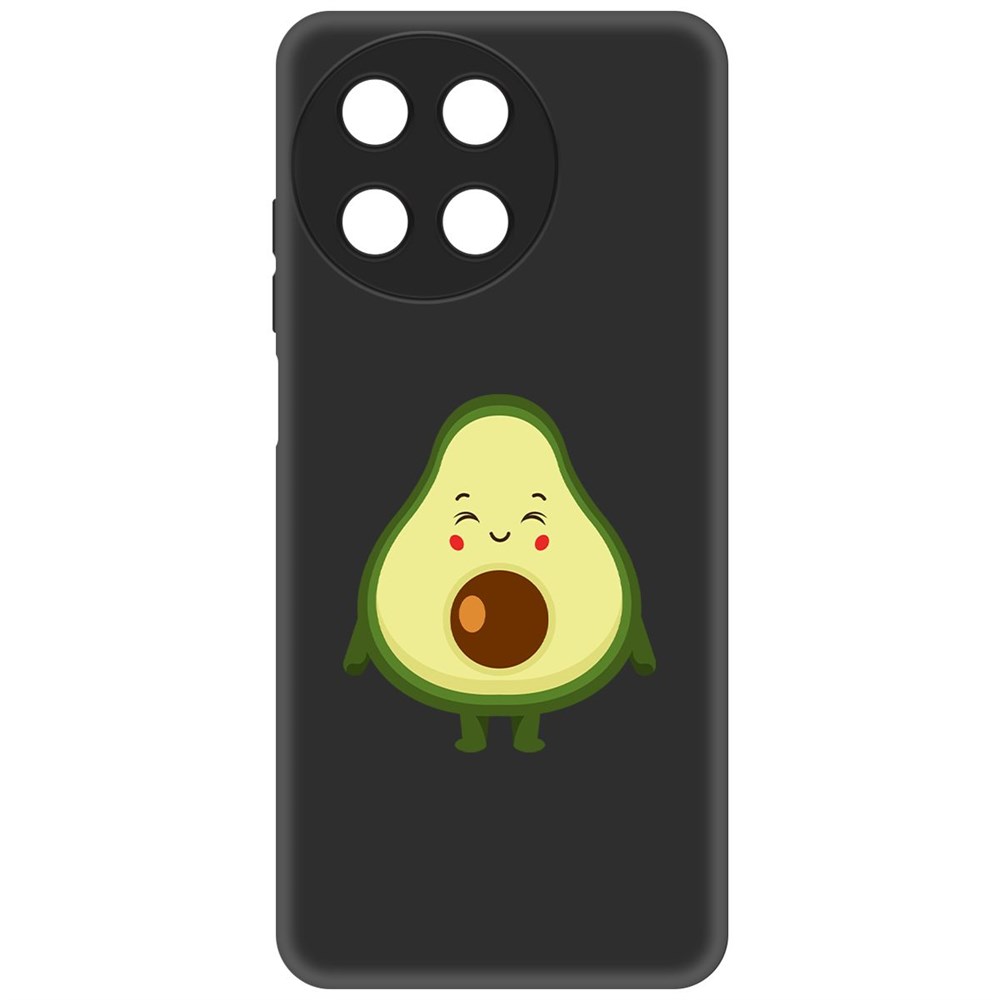 

Чехол-накладка Krutoff Soft Case Авокадо Милый для Realme 11 4G черный