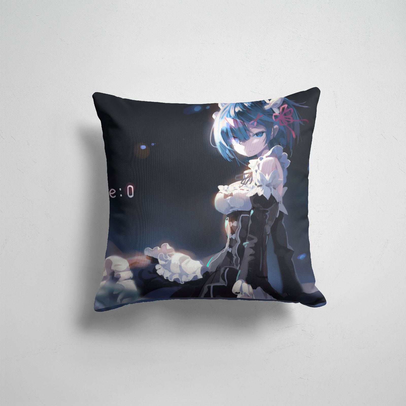 

Подушка декоративная 45х45см Аниме Re Zero Жизнь с нуля в альтернативном мире Rem, Разноцветный