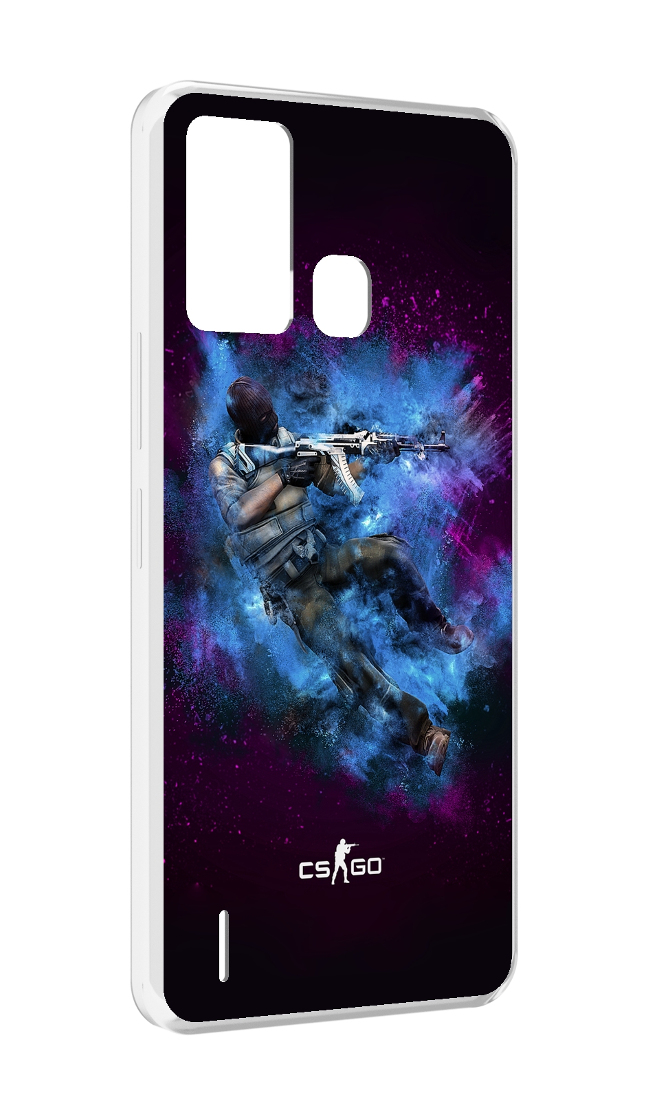 

Чехол MyPads CS-go-террорист для ITEL S16 / ITEL Vision 1 Pro, Прозрачный, Tocco