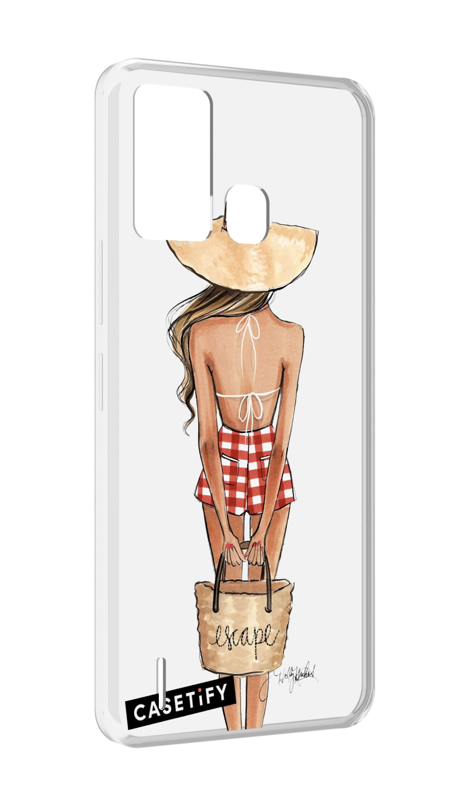

Чехол MyPads CASETiFY женский для ITEL S16 / ITEL Vision 1 Pro, Прозрачный, Tocco