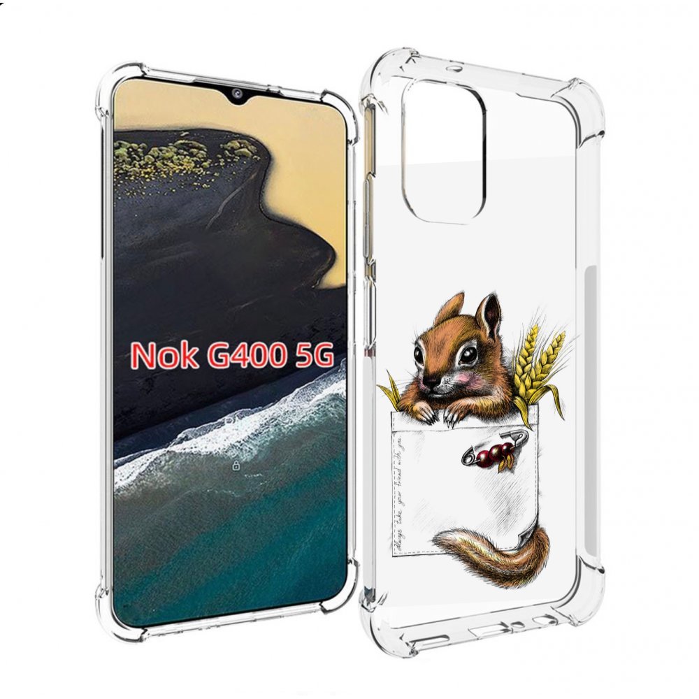 

Чехол MyPads Белочка для Nokia G400 5G, Прозрачный, Tocco