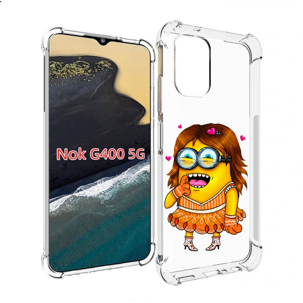 

Чехол MyPads Миньон девочка для Nokia G400 5G, Прозрачный, Tocco