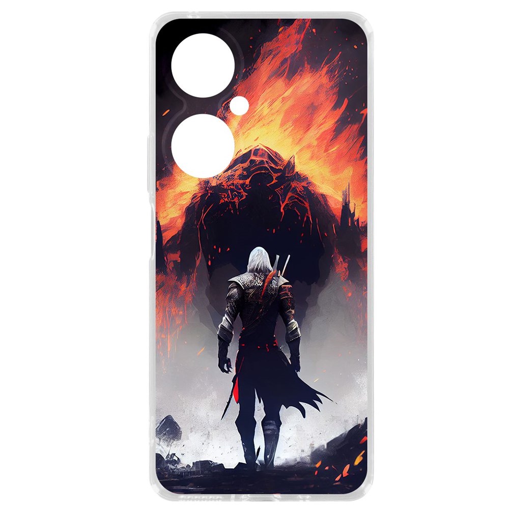 

Чехол-накладка Krutoff Clear Case Ведьмак. Геральт для Huawei Nova 11i, Прозрачный