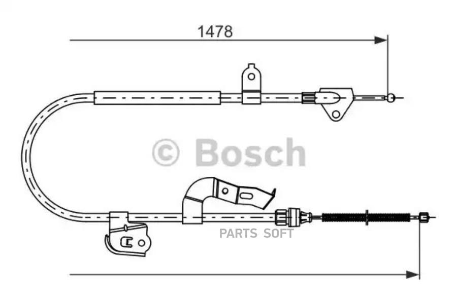 

BOSCH Трос тормозной