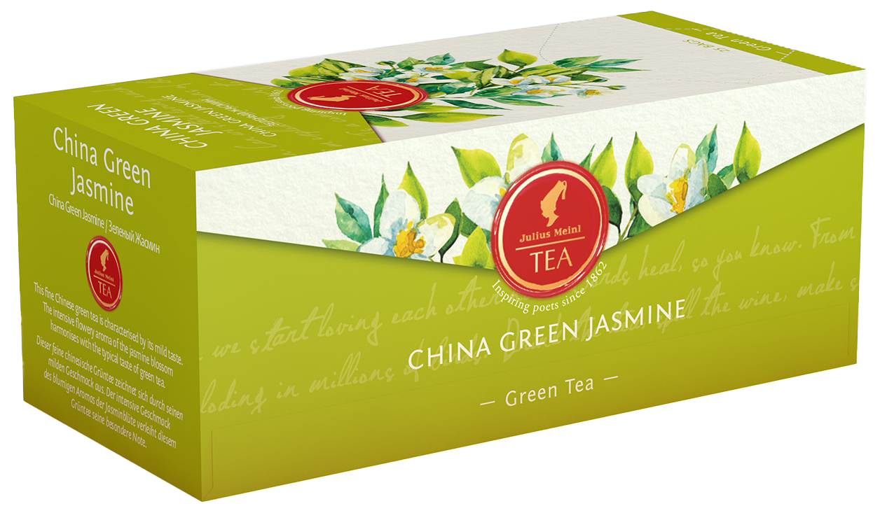 фото Чай зеленый julius meinl china green jasmne, 25 пак.