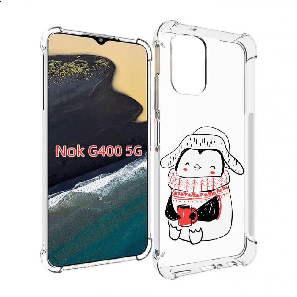 

Чехол MyPads Милый пингвин для Nokia G400 5G, Прозрачный, Tocco