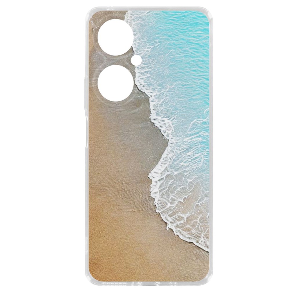 

Чехол-накладка Krutoff Clear Case Прибой для Huawei Nova 11i, Прозрачный