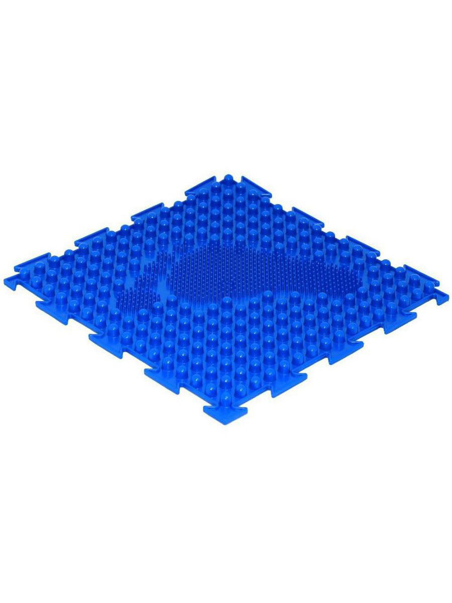 фото Модульный коврик ортодон елочка мягкая синий левый
