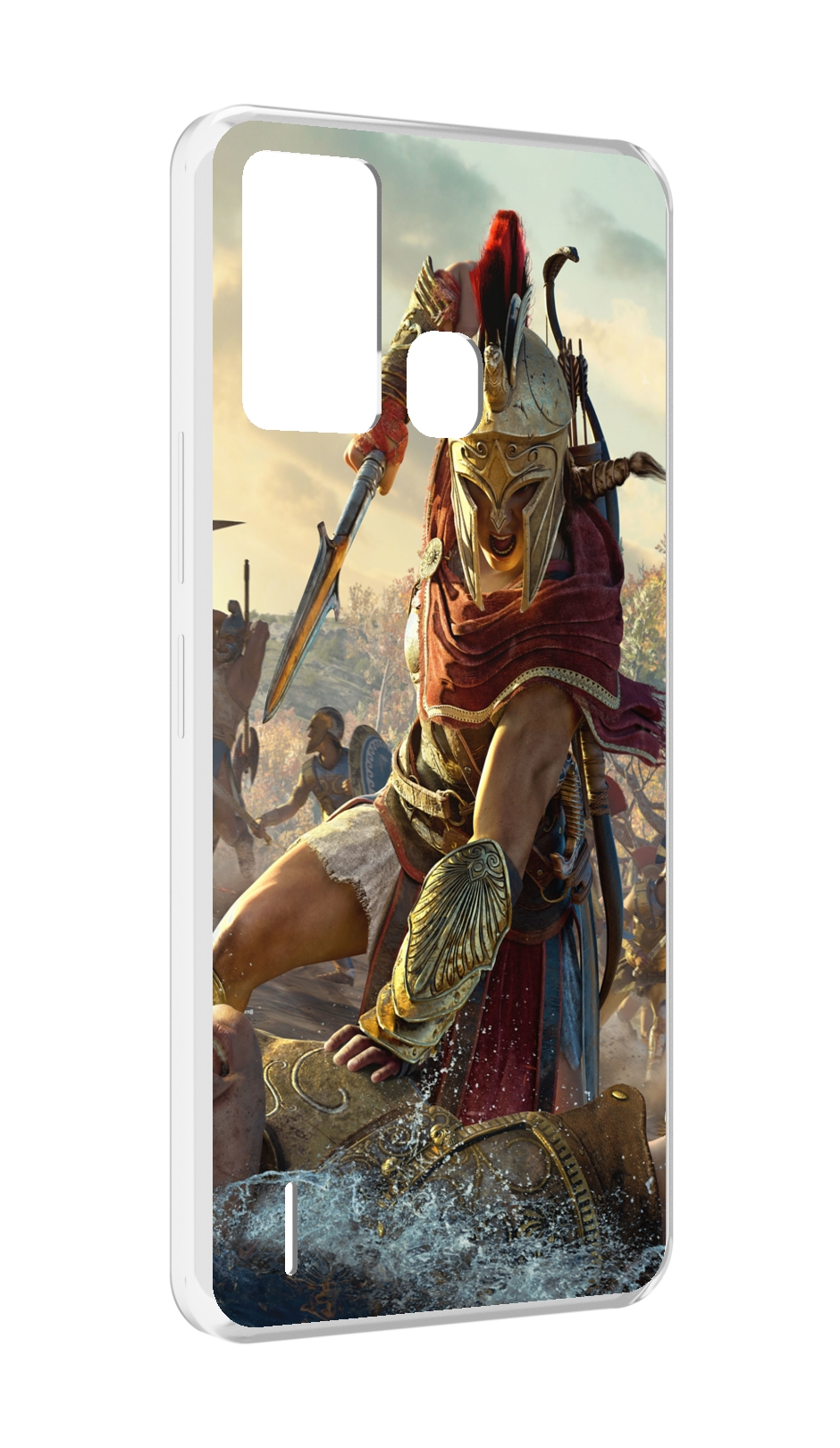 

Чехол MyPads Assassin's Creed Odyssey Kassandra мужской для ITEL S16 / ITEL Vision 1 Pro, Прозрачный, Tocco