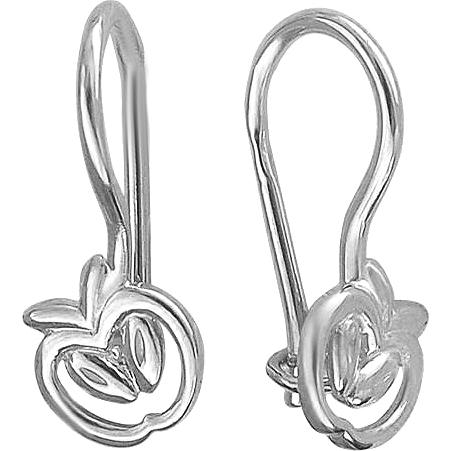 

Серьги женские из серебра Эстет 01С059240, без вставки, 01С059240