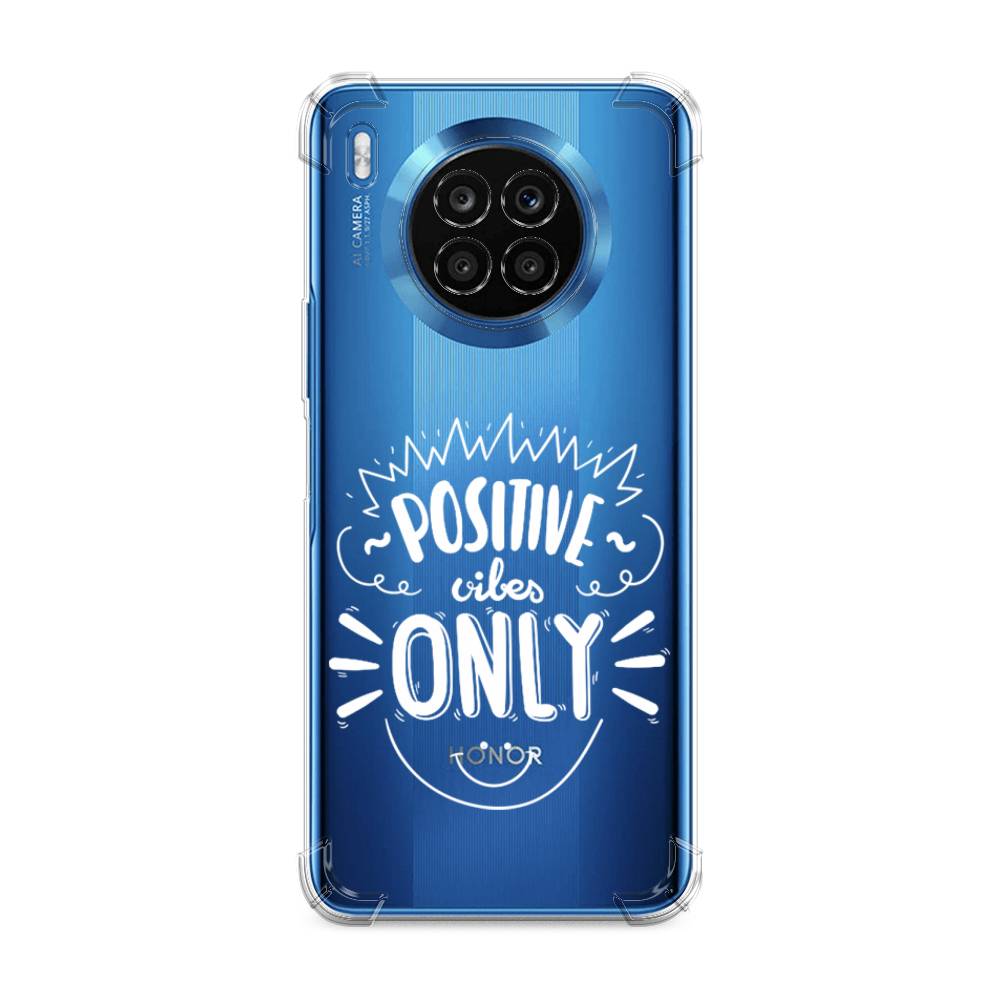 

Чехол Awog на Honor 50 Lite "Positive vibes only графика", Белый, 6106451-1
