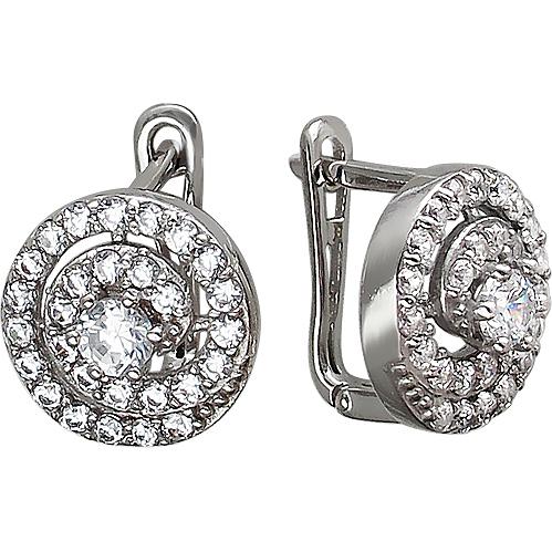 

Серьги женские из серебра Эстет 01С1510898, фианит, 01С1510898
