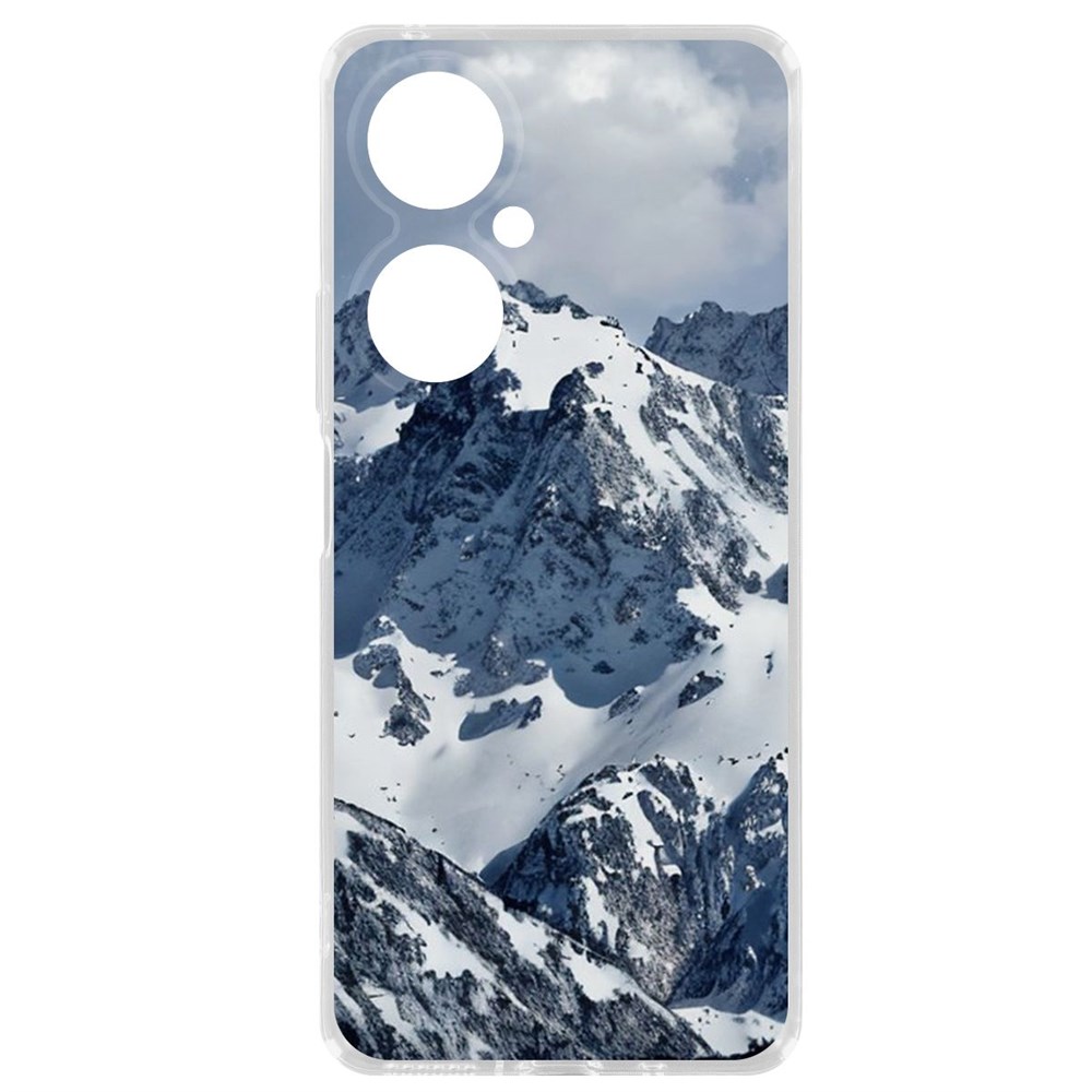

Чехол-накладка Krutoff Clear Case Горы для Huawei Nova 11i, Прозрачный