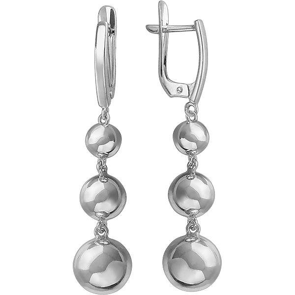 

Серьги женские из серебра Эстет 01С0510470, без вставки, 01С0510470