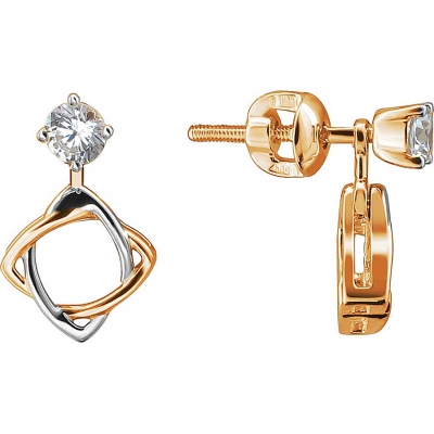 

Серьги из серебра с фианитом Эстет 01С1513032АР, 01С1513032АР