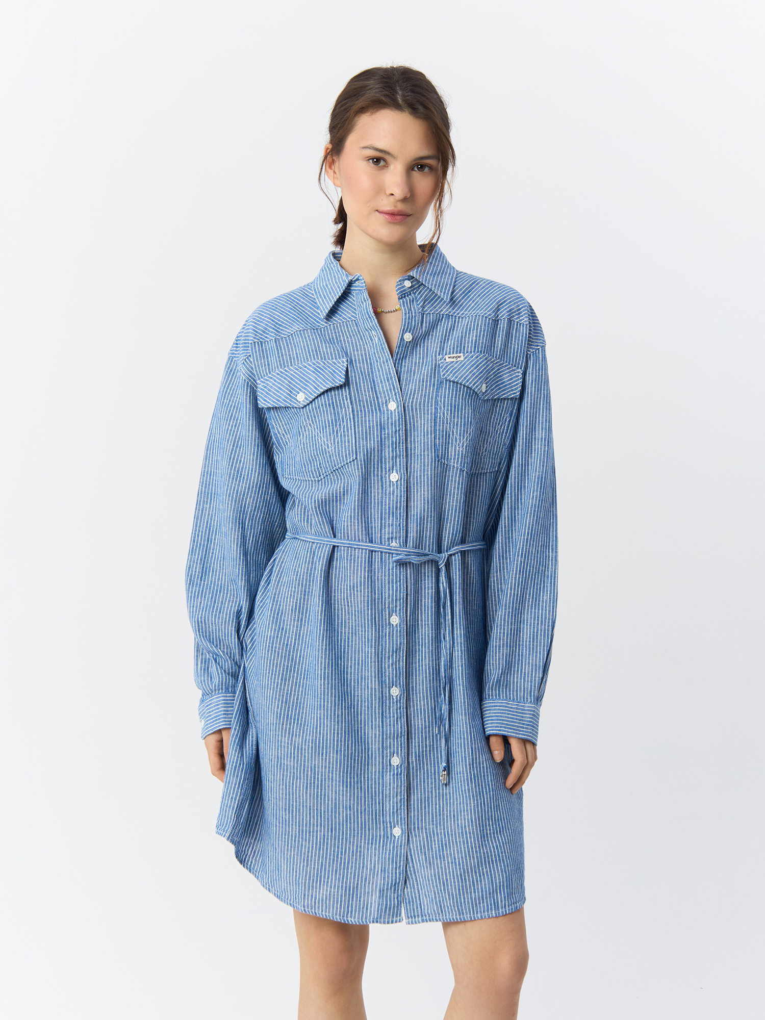 Платье женское Wrangler 112146523 синее 2XL