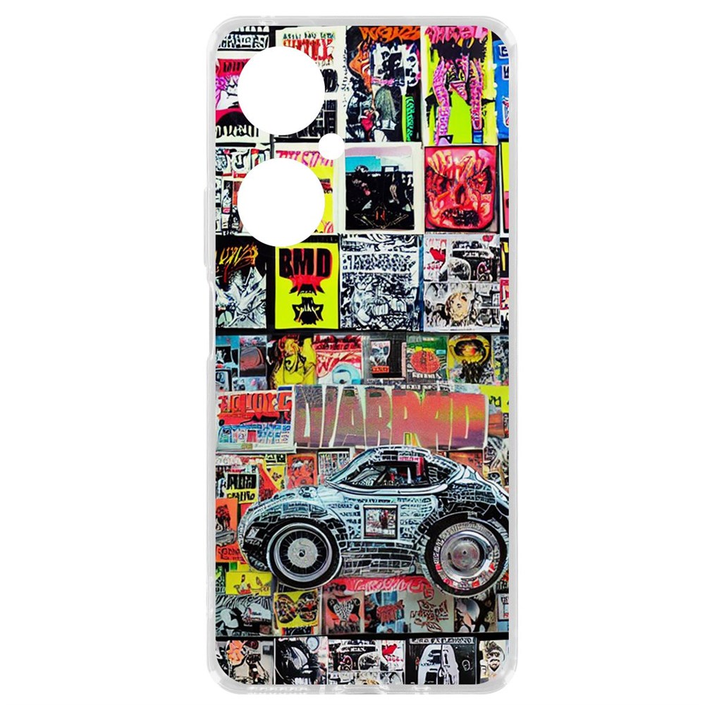 

Чехол-накладка Krutoff Clear Case Автопамфлет для Huawei Nova 11i, Прозрачный