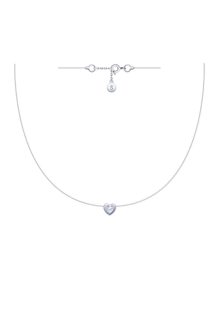 

Колье из серебра с фианитом 38 см SOKOLOV 94070154, 94070154_k