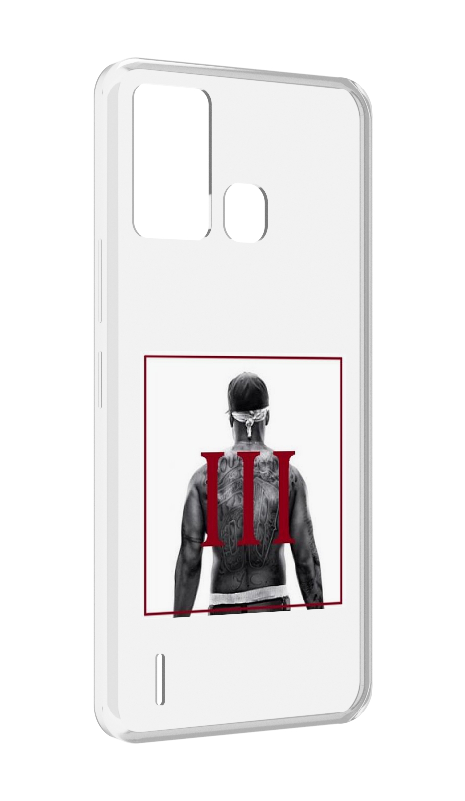 

Чехол MyPads 50 Cent - Straight Outta The Hood III для ITEL S16 / ITEL Vision 1 Pro, Прозрачный, Tocco