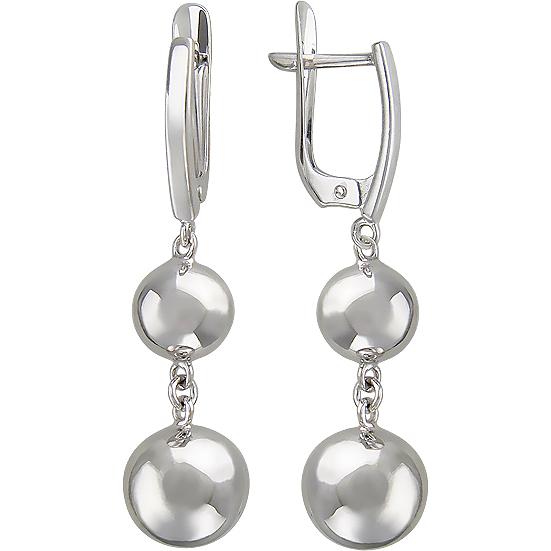 

Серьги женские из серебра Эстет 01С0510469, без вставки, 01С0510469