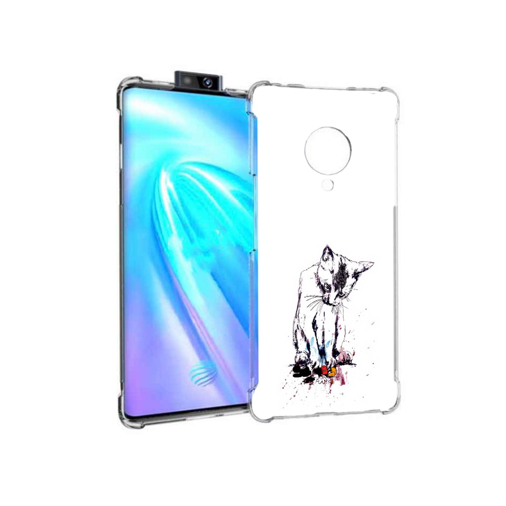 

Чехол MyPads Tocco для Vivo NEX 3 кот и микки (PT136035.381.399), Прозрачный, Tocco