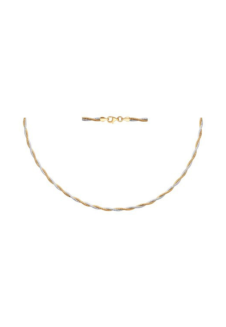 

Цепочка из серебра 45 см SOKOLOV 94074452, Серебристый;золотистый, 94074452_k
