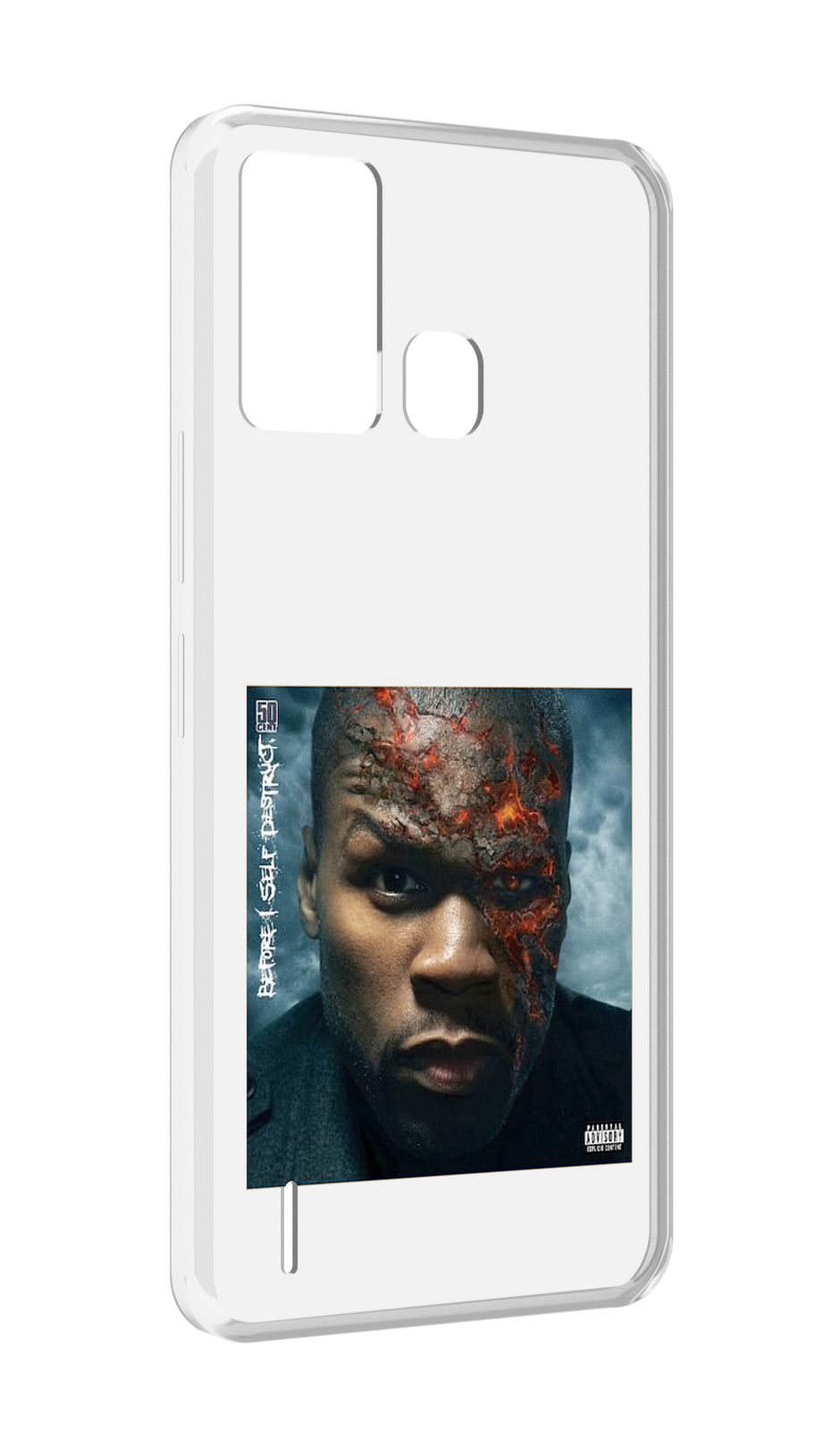 

Чехол MyPads 50 Cent - Before I Self Destruct мужской для ITEL S16 / ITEL Vision 1 Pro, Прозрачный, Tocco