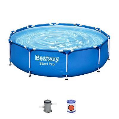 

Бассейн каркасный STEEL PRO 305х76 см, фильтр-насос 1249л/ч, 4678л BestWay, Разноцветный
