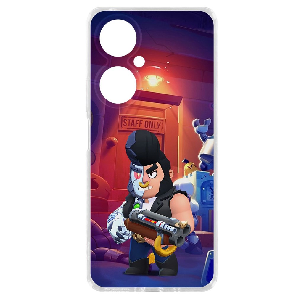 

Чехол-накладка Krutoff Clear Case Brawl Stars-Б-800 для Huawei Nova 11i, Прозрачный