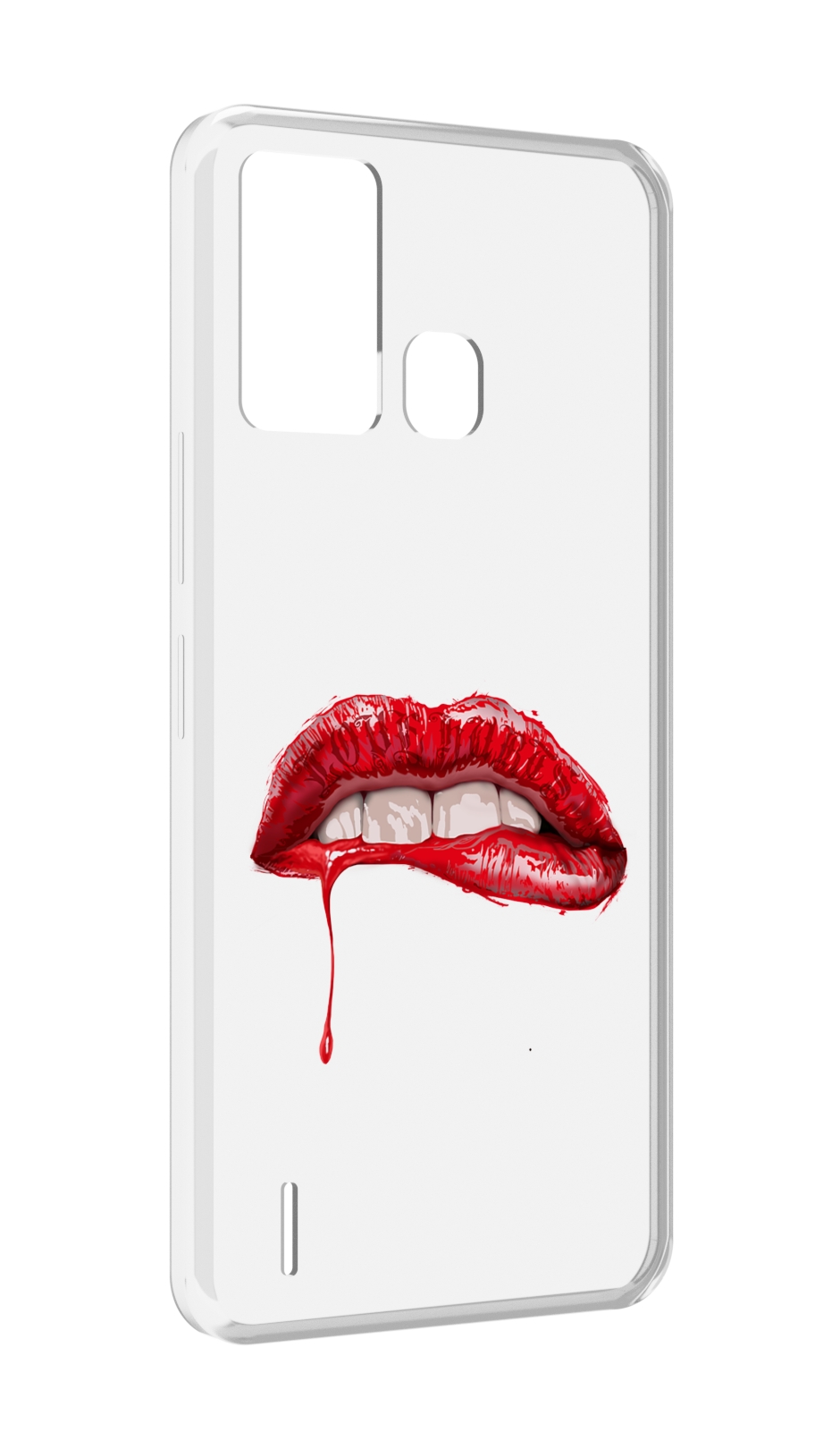 

Чехол MyPads яркие красные губы для ITEL S16 / ITEL Vision 1 Pro, Прозрачный, Tocco