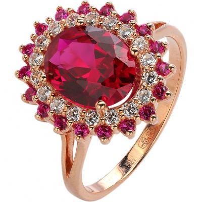 

Кольцо из серебра с фианитом/корундом р. 17,5 Эстет 01К2513442А-2, 01К2513442А-2