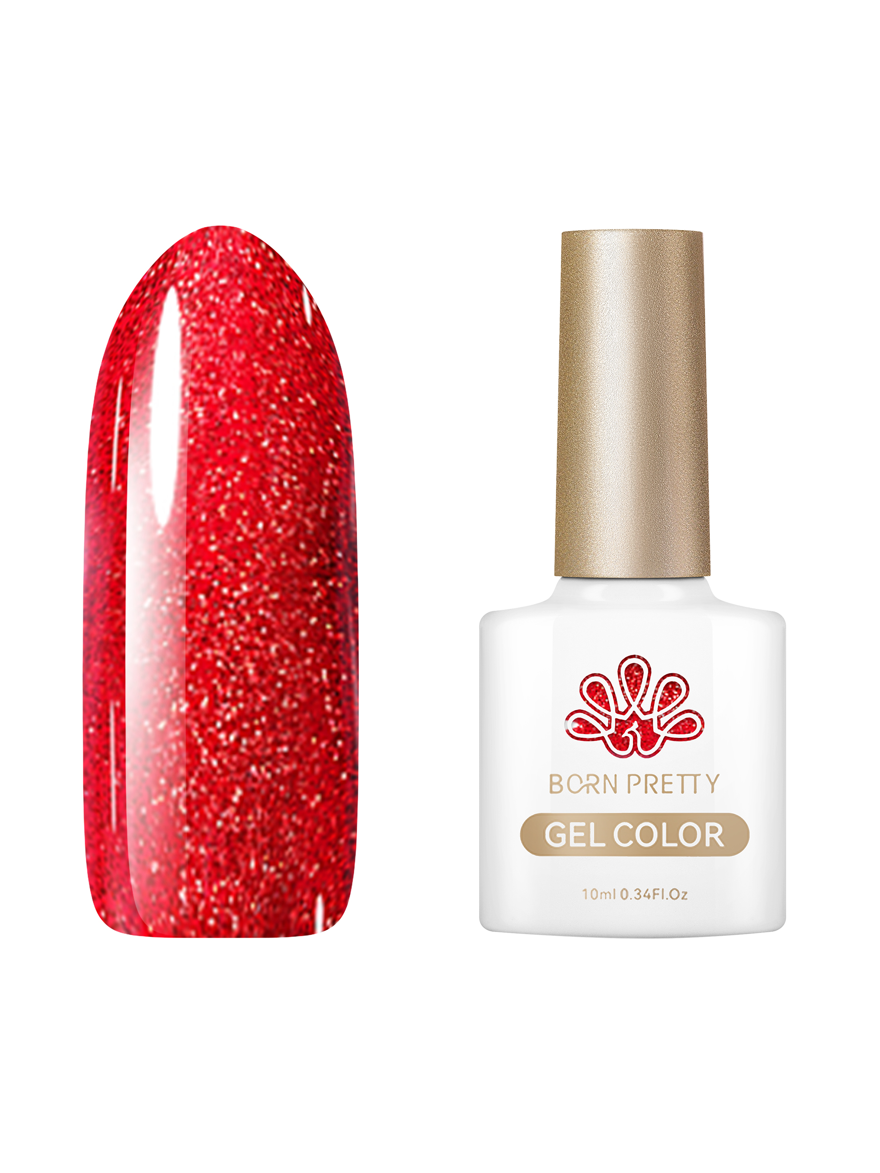 

Гель-лак для ногтей Born Pretty Color gel CG122 10 мл, Красный, Color gel