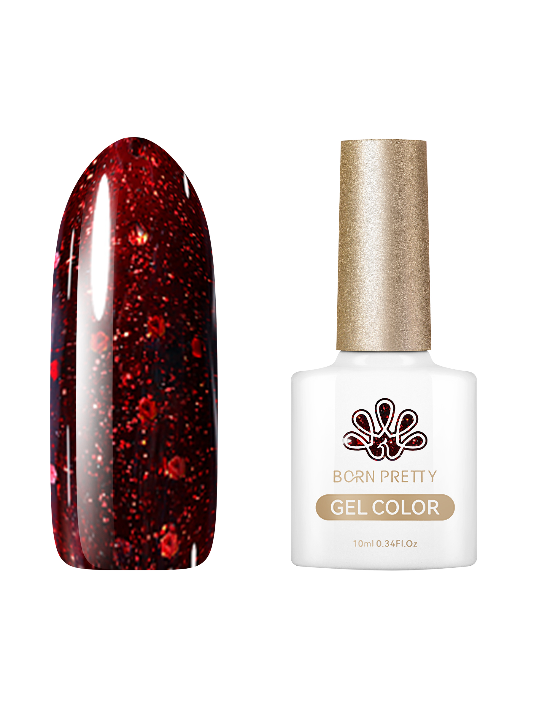 

Гель-лак для ногтей Born Pretty Color gel CG121 10 мл, Красный, Color gel