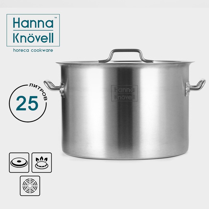 Кастрюля Hanna Knovell 9930925 с крышкой, 25 л