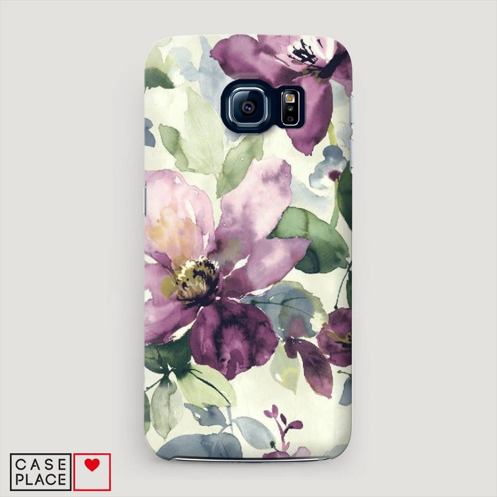 

Чехол Awog "Сиреневые цветы-акварель" для Samsung Galaxy S6 edge, 24420-7