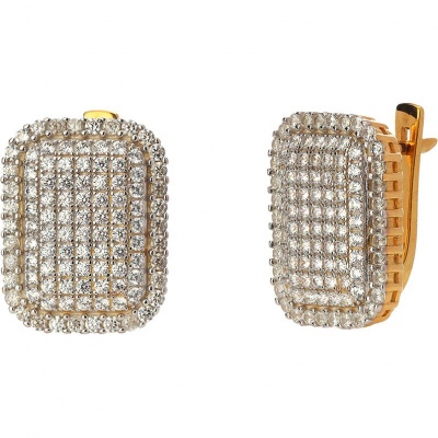 

Серьги из серебра Эстет 01С1513922РАЦ, фианит, 01С1513922РАЦ