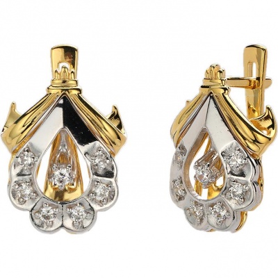 

Серьги из серебра с фианитом Эстет 01С1513896РАЦ, 01С1513896РАЦ