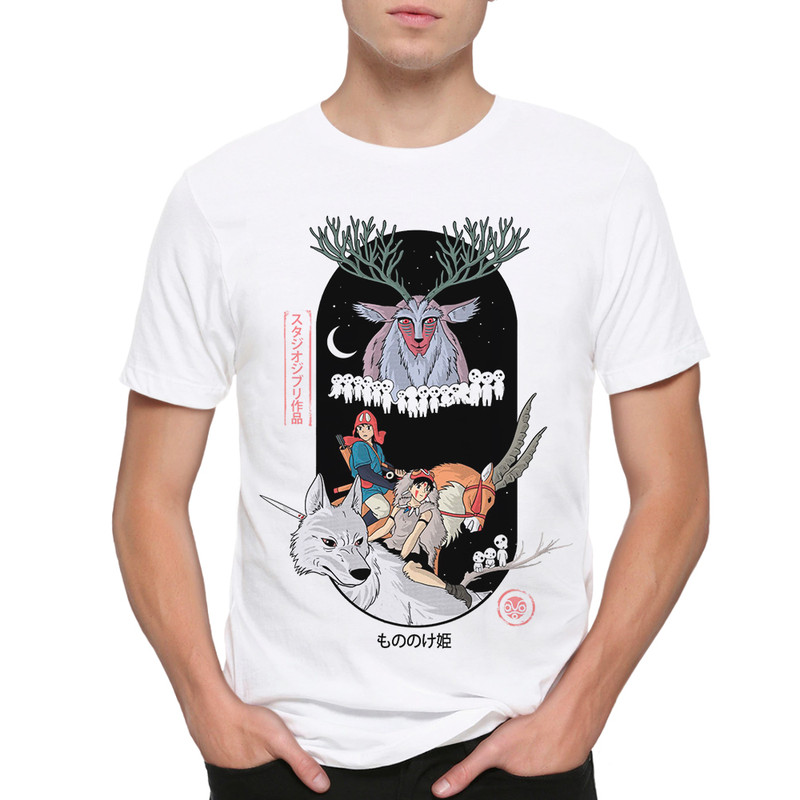 

Футболка мужская Dream Shirts Принцесса Мононоке белая L, Белый, Принцесса Мононоке