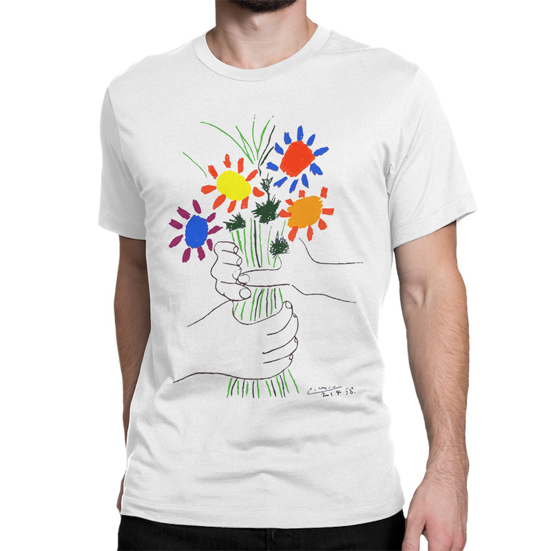 

Футболка мужская Dream Shirts Пикассо - Букет Цветов белая L, Белый, Пикассо - Букет Цветов