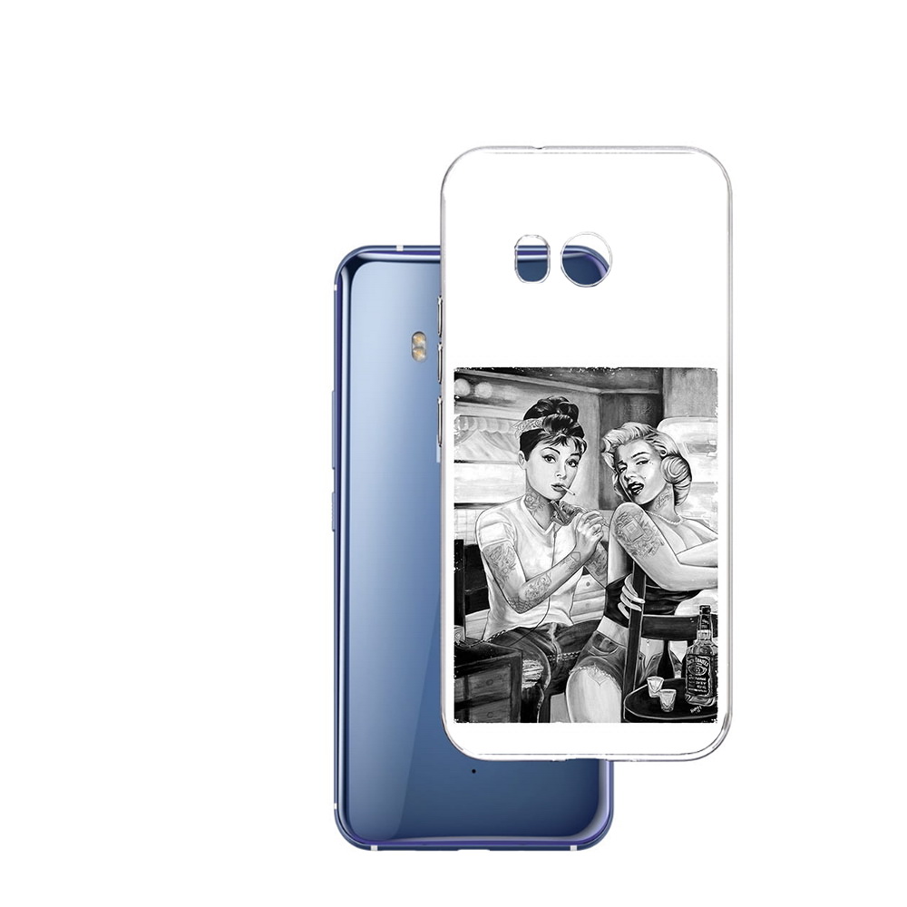 

Чехол MyPads Tocco для HTC U11 тату мастер, Прозрачный, Tocco