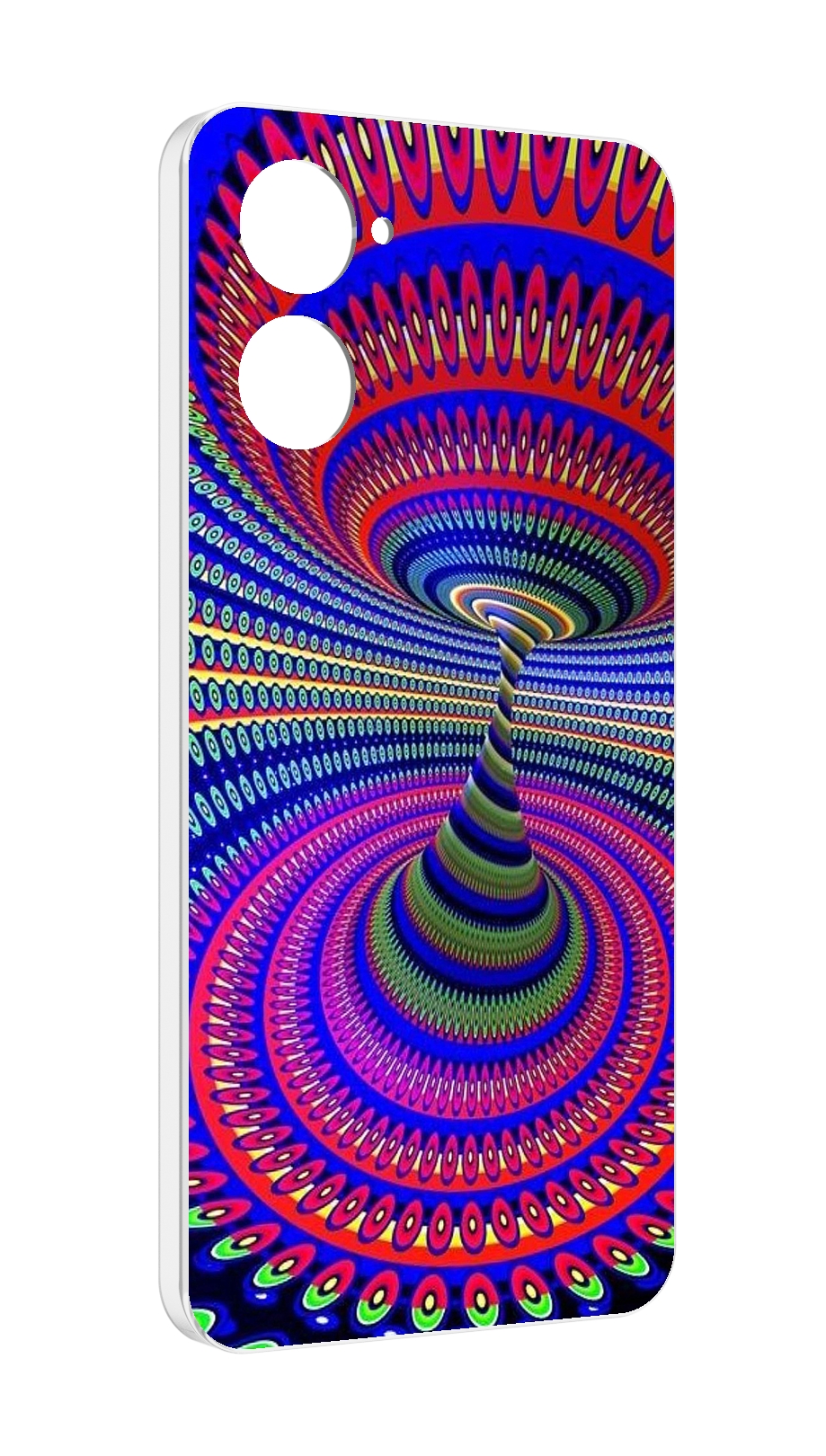 

Чехол MyPads оптическая иллюзия для Realme 10S противоударный, Tocco