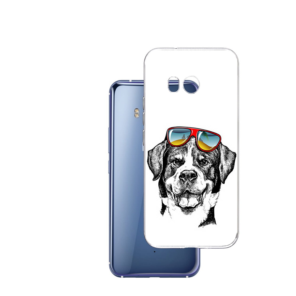 

Чехол MyPads Tocco для HTC U11 счастливая собака, Прозрачный, Tocco