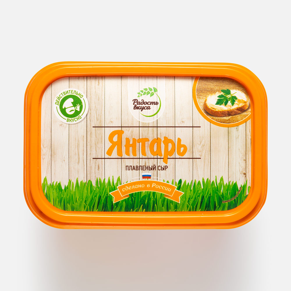 Сыр плавленый Радость вкуса Янтарь 50%, 380 г