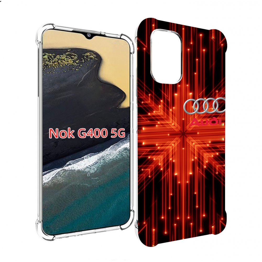 

Чехол MyPads Ауди-на-неоновом-фоне для Nokia G400 5G, Прозрачный, Tocco
