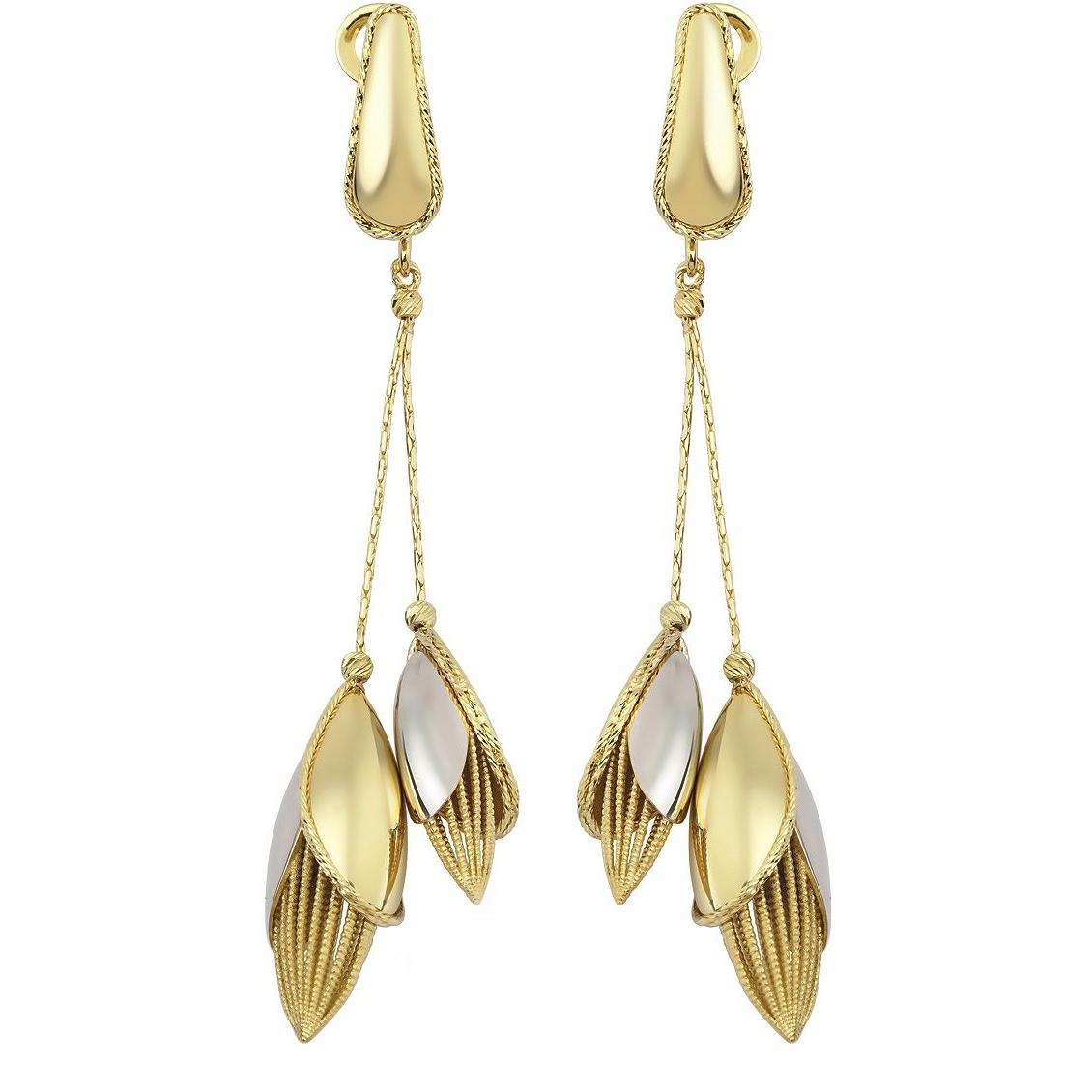 

Серьги подвески из комбинированного золота MOSTAR JEWELLERY FTKM0032-E, FTKM0032-E