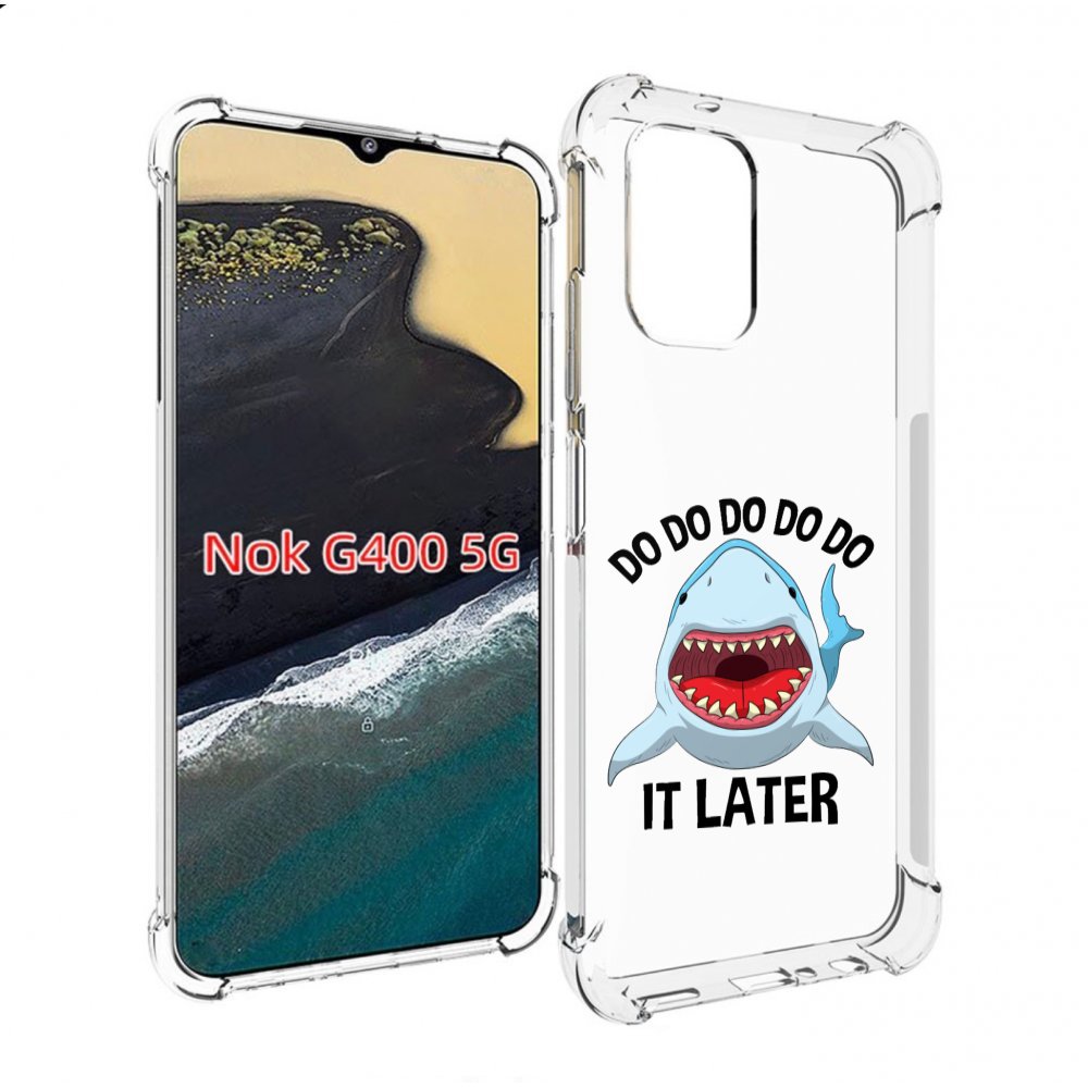 

Чехол MyPads Акула для Nokia G400 5G, Прозрачный, Tocco