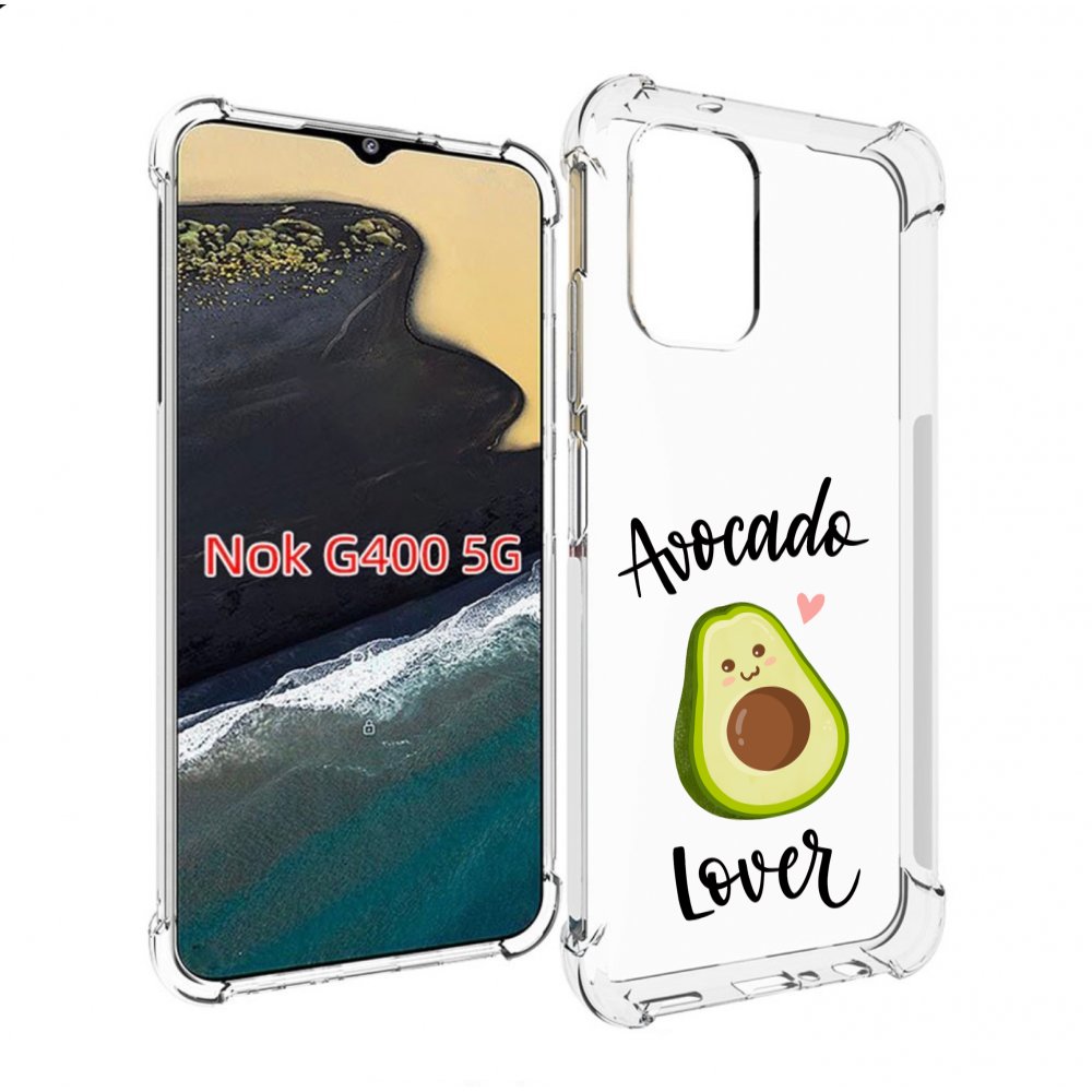 

Чехол MyPads Авокадо-любовь для Nokia G400 5G, Прозрачный, Tocco