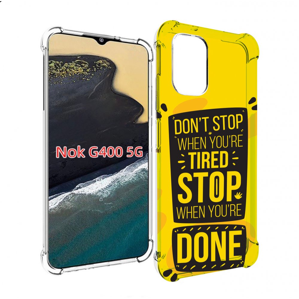 

Чехол MyPads yellow-done для Nokia G400 5G, Прозрачный, Tocco