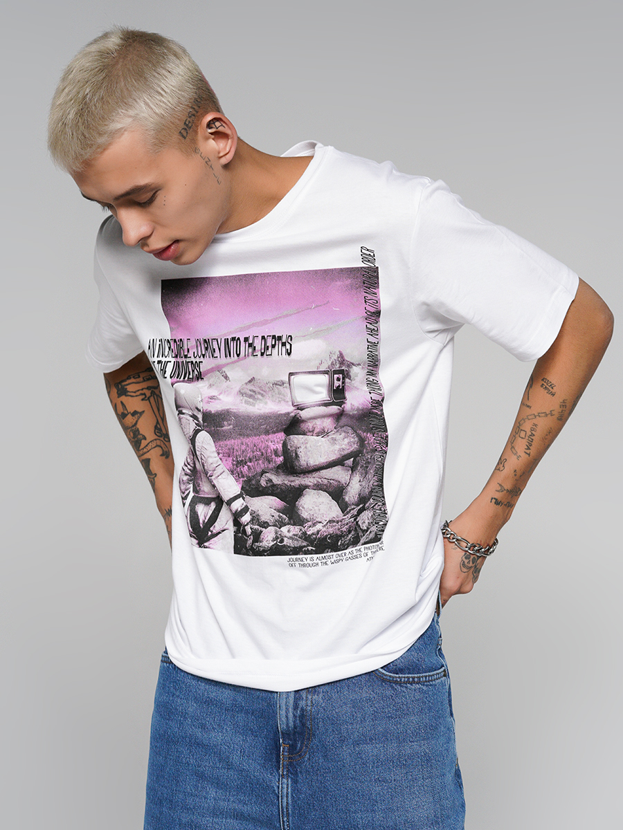 

Футболка мужская ТВОЕ 85877 белая XXL, 85877