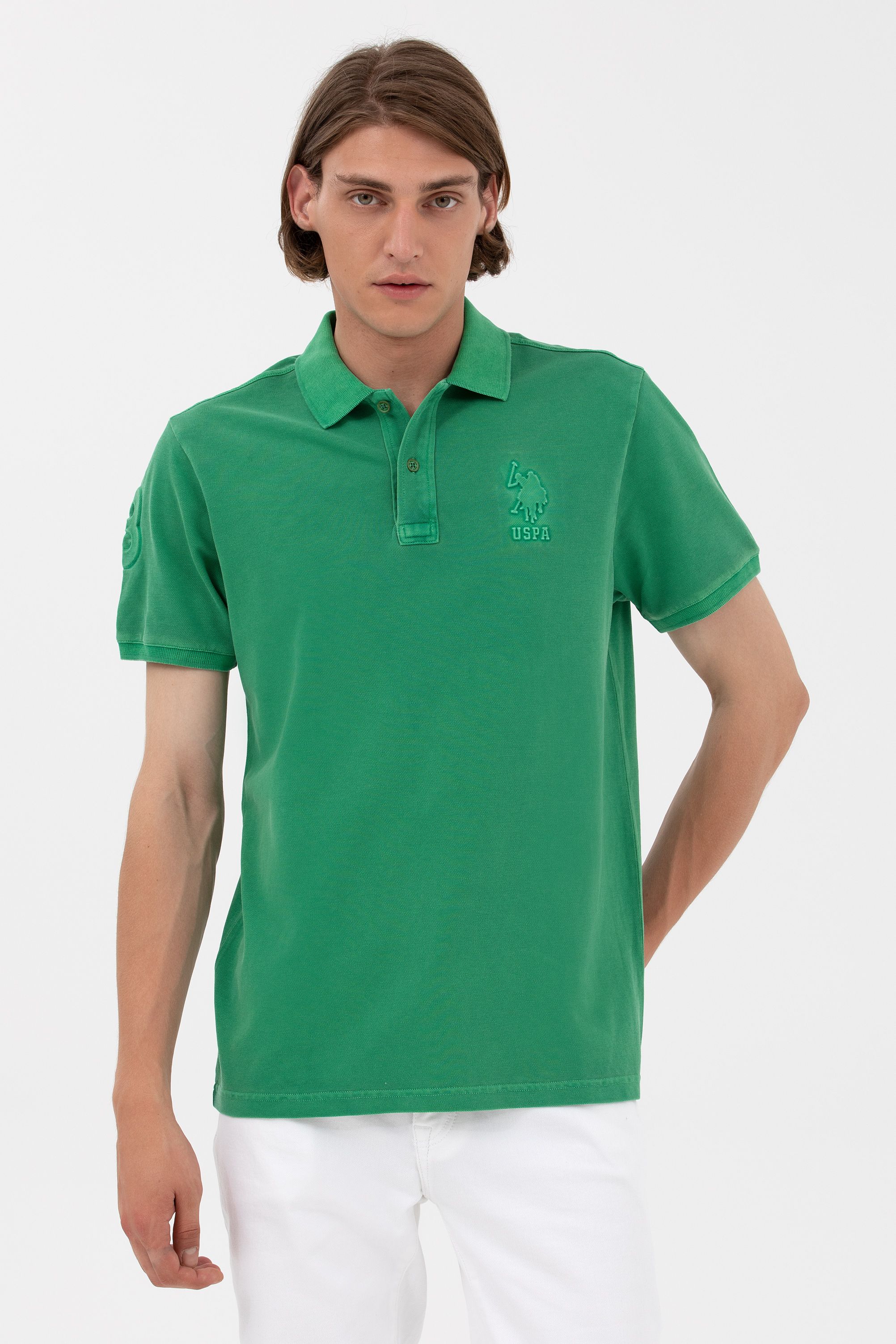 

Футболка мужская US Polo Assn G081SZ0110TJ01IY023 зеленая L, Зеленый, G081SZ0110TJ01IY023